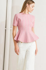EVENING RUSTLE JACQUARD SWEATER TOP - Flying Tomato - Flyclothing LLC