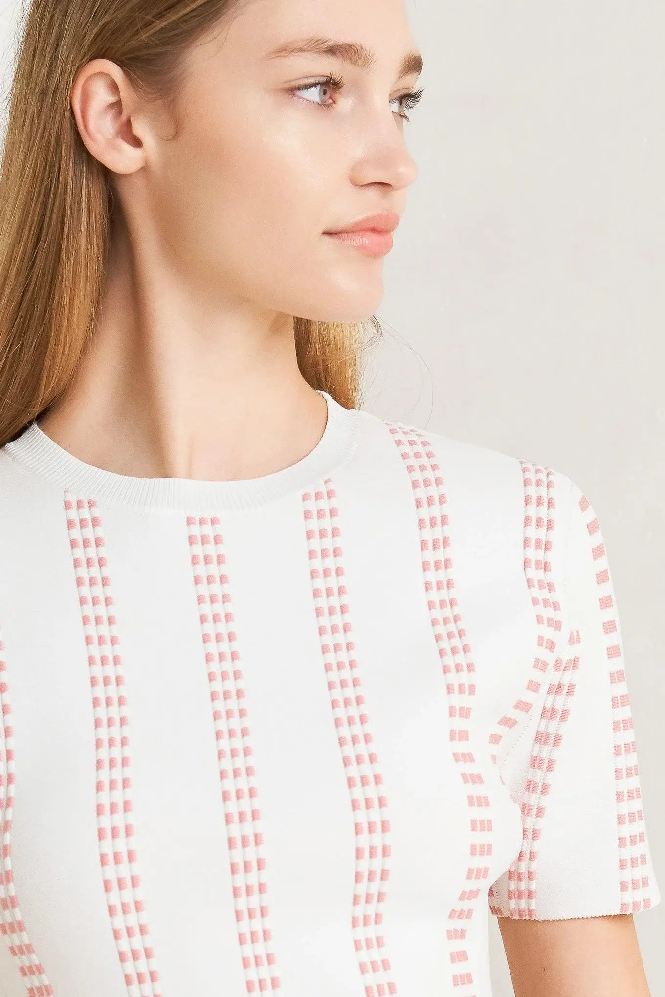 EVENING RUSTLE JACQUARD SWEATER TOP - Flying Tomato - Flyclothing LLC