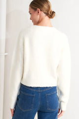 ANGEL TOUCH SWEATER KNIT CARDIGAN - Flying Tomato - Flyclothing LLC