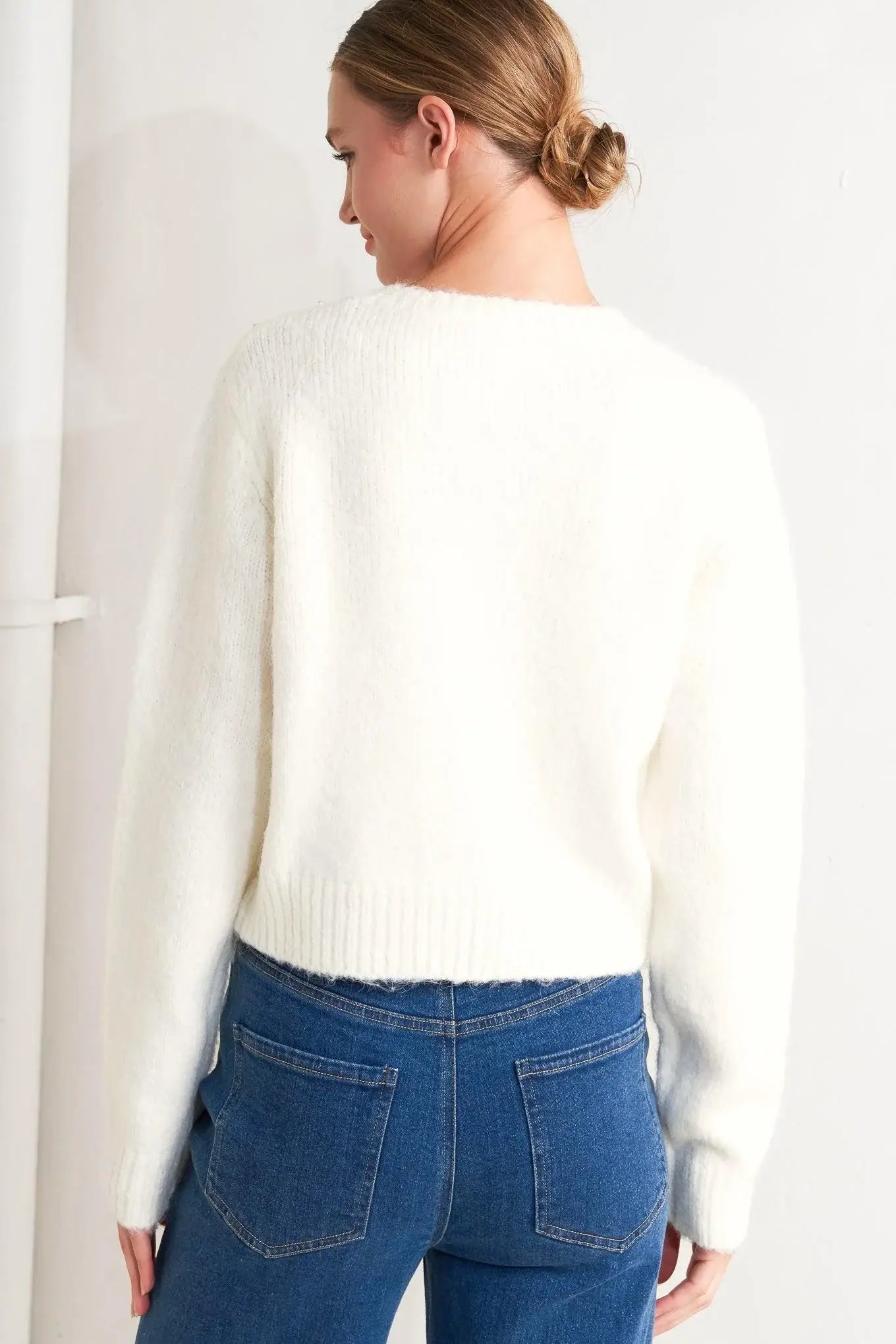 ANGEL TOUCH SWEATER KNIT CARDIGAN - Flying Tomato - Flyclothing LLC