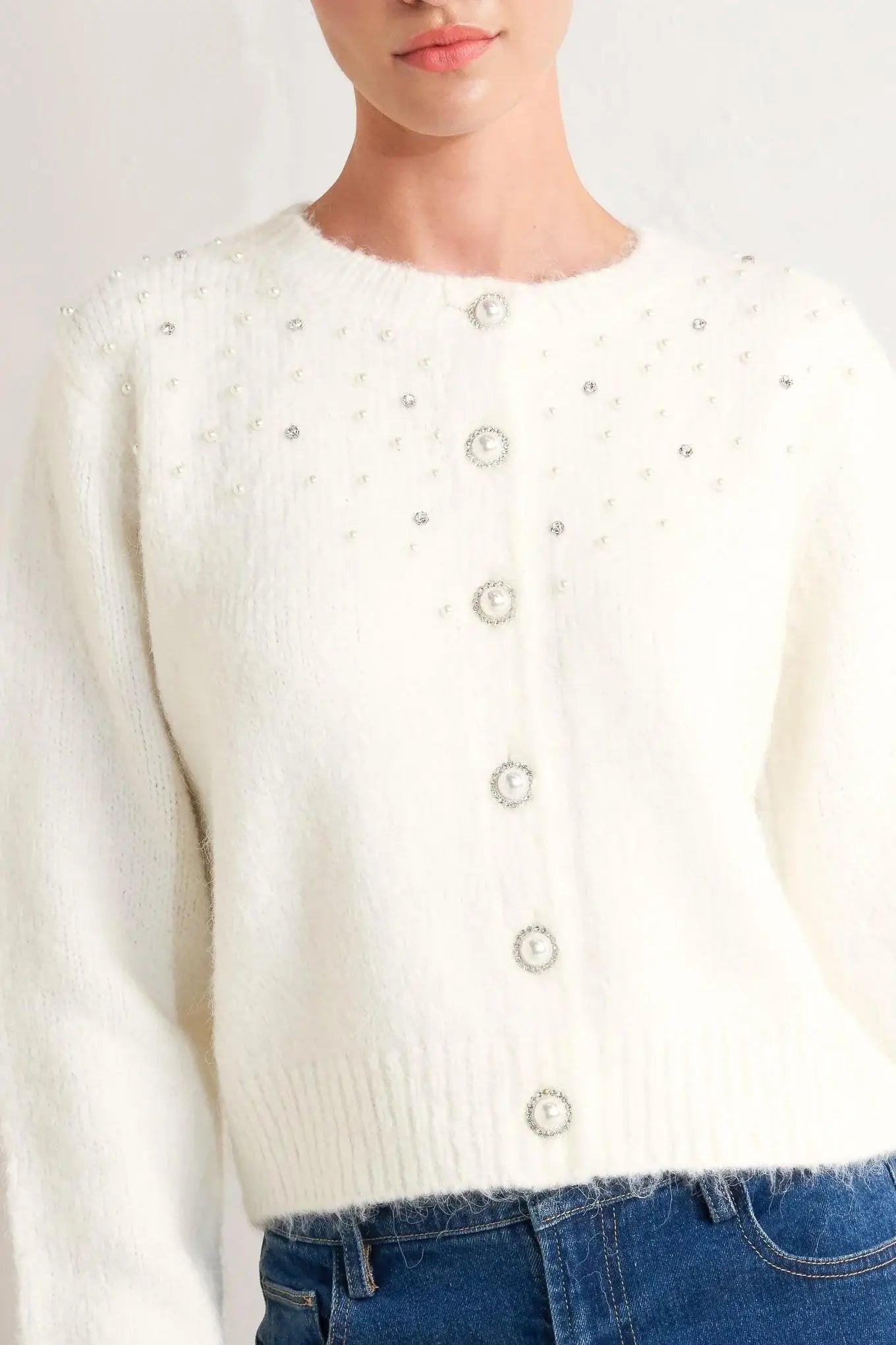 ANGEL TOUCH SWEATER KNIT CARDIGAN - Flying Tomato - Flyclothing LLC