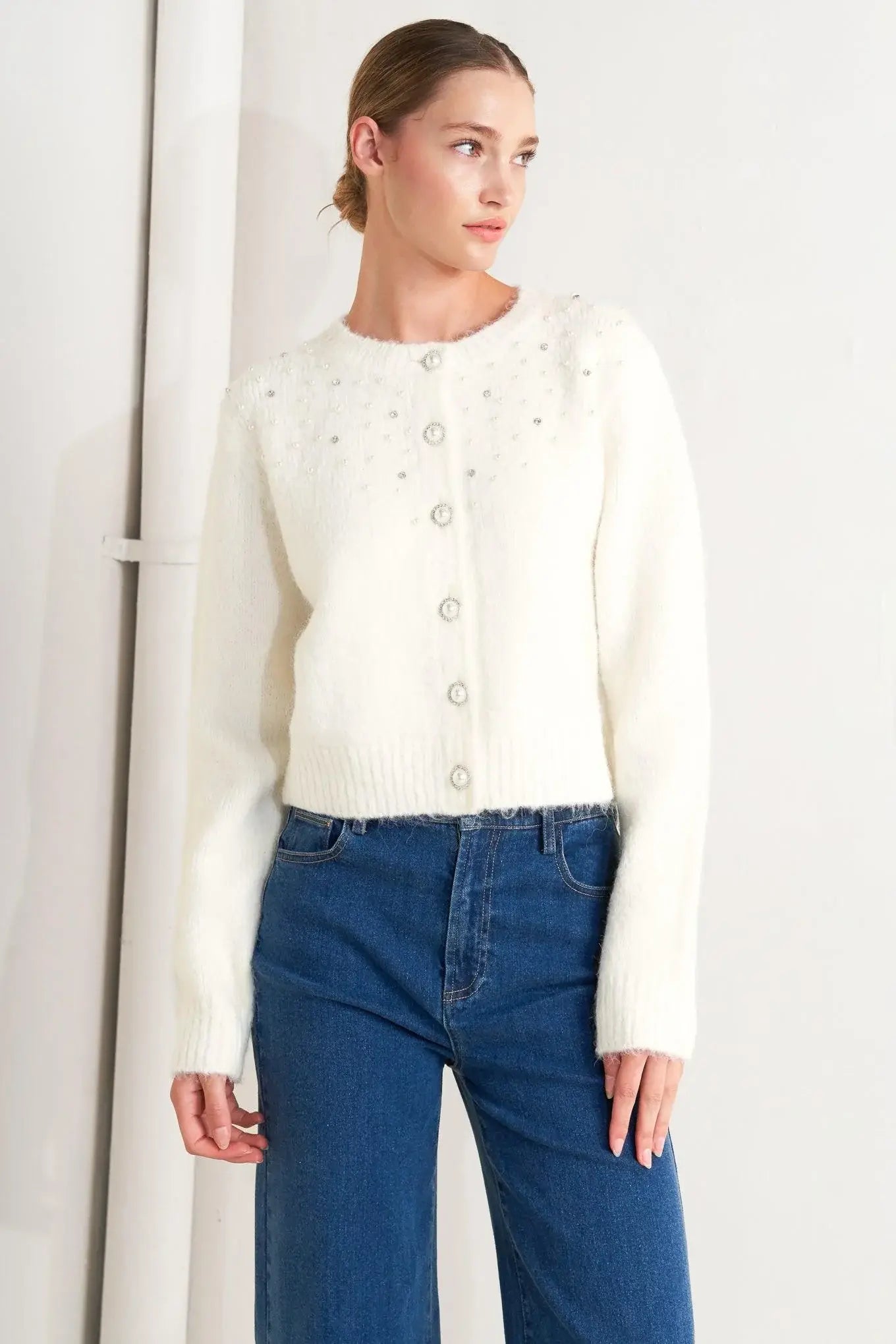 ANGEL TOUCH SWEATER KNIT CARDIGAN - Flying Tomato - Flyclothing LLC