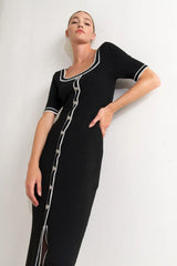 MODERN CLASSIC SWEATER KNIT MIDI DRESS - Flying Tomato - Flyclothing LLC