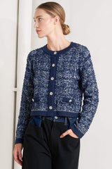 BOUTIQUE GLANCE SWEATER KNIT CARDIGAN - Flying Tomato - Flyclothing LLC
