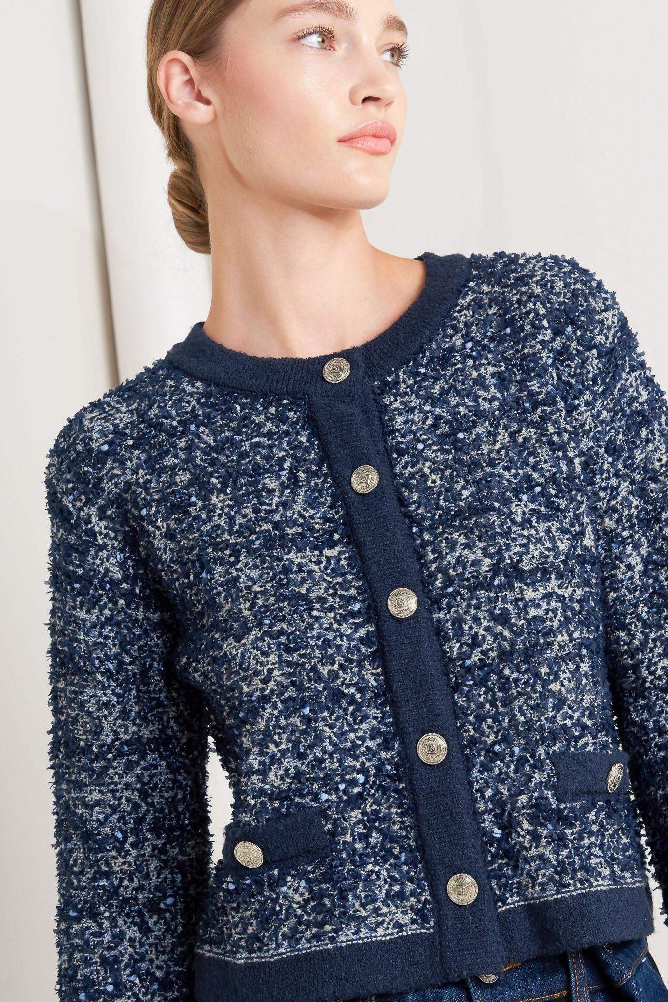 BOUTIQUE GLANCE SWEATER KNIT CARDIGAN - Flying Tomato - Flyclothing LLC