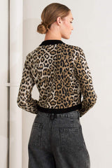 URBAN GODDESS LEOPARD SWEATER CARDIGAN - Flying Tomato - Flyclothing LLC