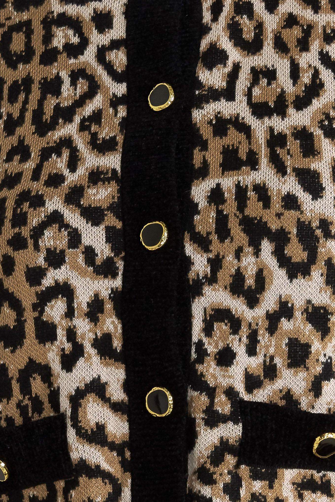 URBAN GODDESS LEOPARD SWEATER CARDIGAN - Flying Tomato - Flyclothing LLC