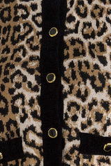URBAN GODDESS LEOPARD SWEATER CARDIGAN - Flying Tomato - Flyclothing LLC