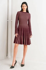 VERTICAL GRACE SWEATER MINI DRESS - Flying Tomato - Flyclothing LLC