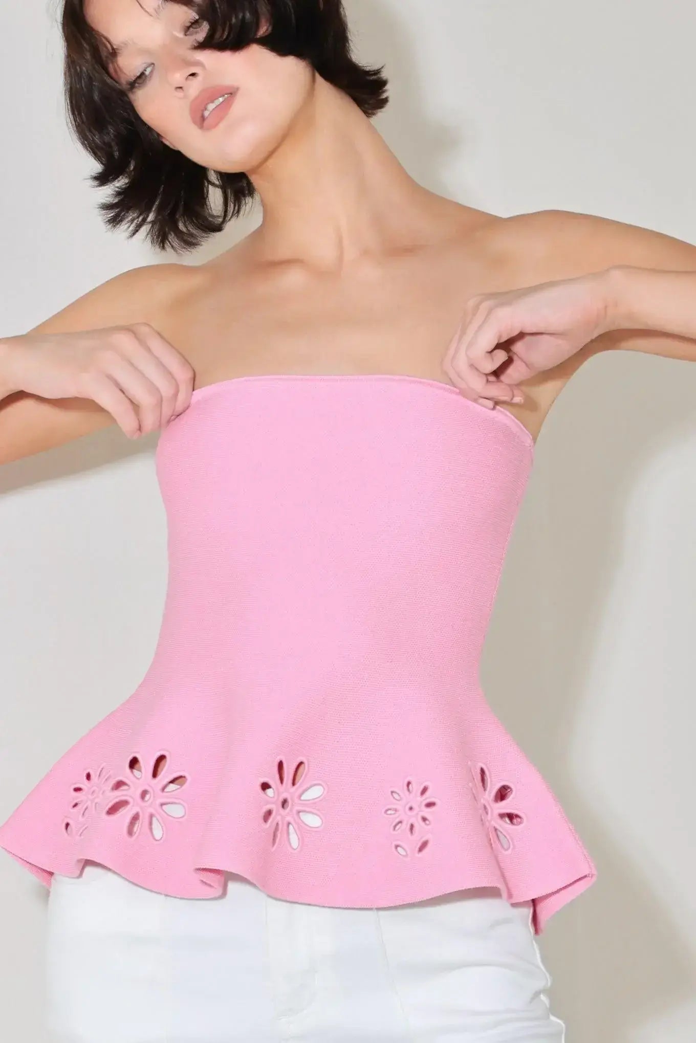 SUGAR PETAL SWEATER KNIT TOP - Flying Tomato - Flyclothing LLC