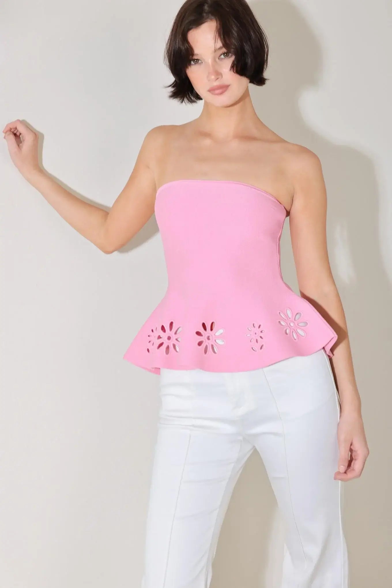 SUGAR PETAL SWEATER KNIT TOP - Flying Tomato - Flyclothing LLC