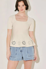 SUMMER CRUSH EDIT SWEATER KNIT TOP - Flying Tomato - Flyclothing LLC