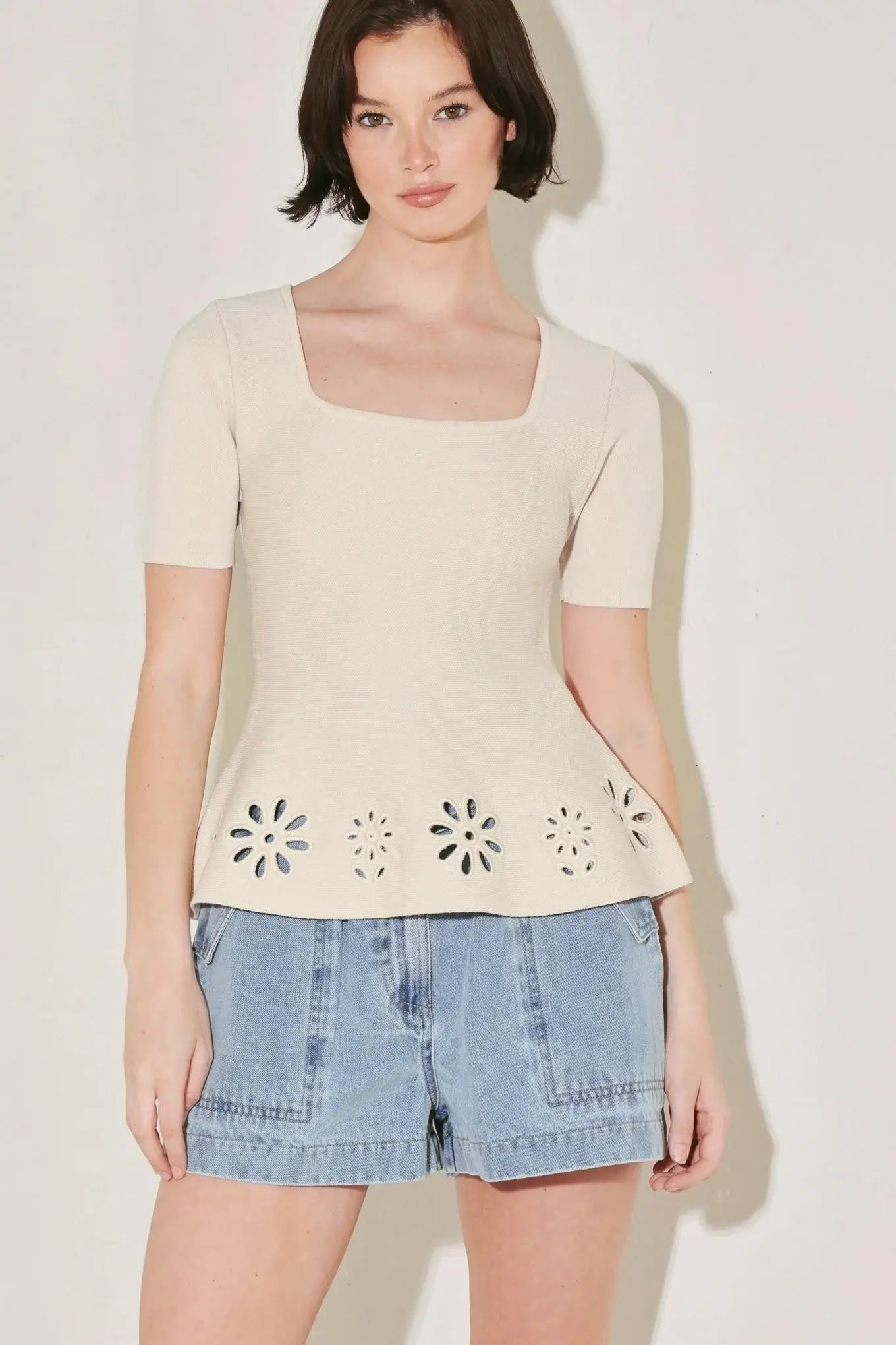 SUMMER CRUSH EDIT SWEATER KNIT TOP - Flying Tomato - Flyclothing LLC