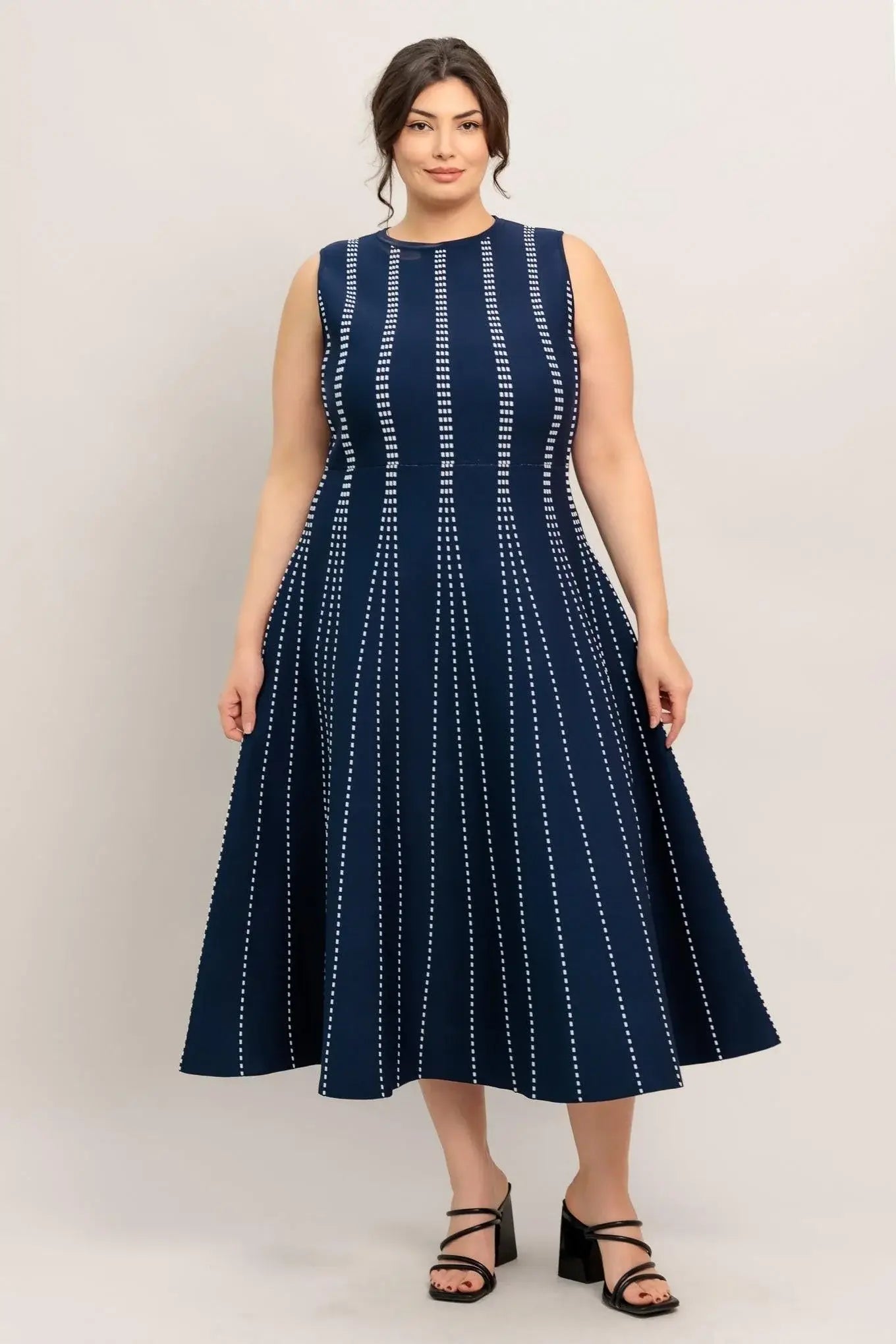 PERFECTLY POISED JACQUARD SWEATER MIDI DRESS - Flying Tomato - Flyclothing LLC
