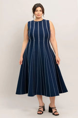 PERFECTLY POISED JACQUARD SWEATER MIDI DRESS - Flying Tomato - Flyclothing LLC