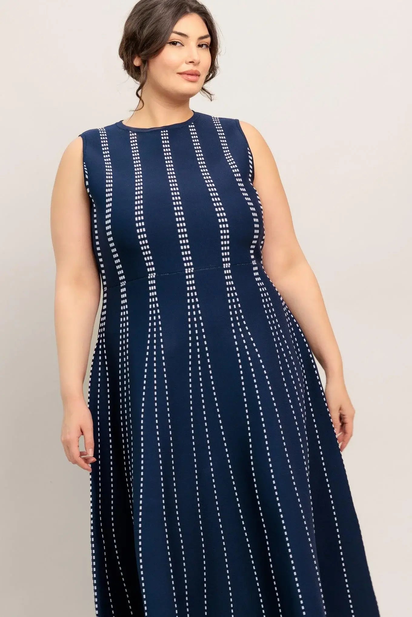 PERFECTLY POISED JACQUARD SWEATER MIDI DRESS - Flying Tomato - Flyclothing LLC