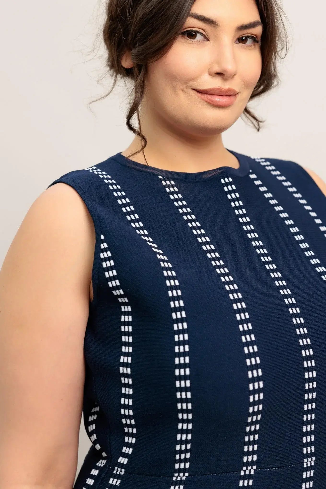 PERFECTLY POISED JACQUARD SWEATER MIDI DRESS - Flying Tomato - Flyclothing LLC
