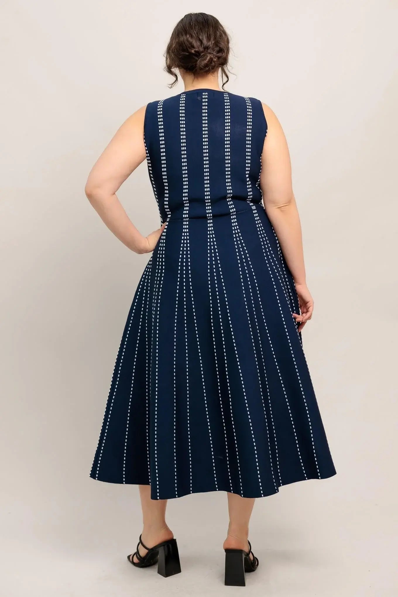 PERFECTLY POISED JACQUARD SWEATER MIDI DRESS - Flying Tomato - Flyclothing LLC
