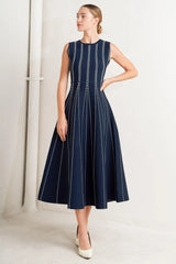 PERFECTLY POISED JACQUARD SWEATER MIDI DRESS - Flying Tomato - Flyclothing LLC