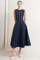 PERFECTLY POISED JACQUARD SWEATER MIDI DRESS - Flying Tomato - Flyclothing LLC
