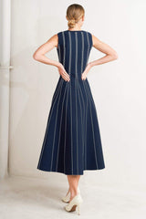 PERFECTLY POISED JACQUARD SWEATER MIDI DRESS - Flying Tomato - Flyclothing LLC