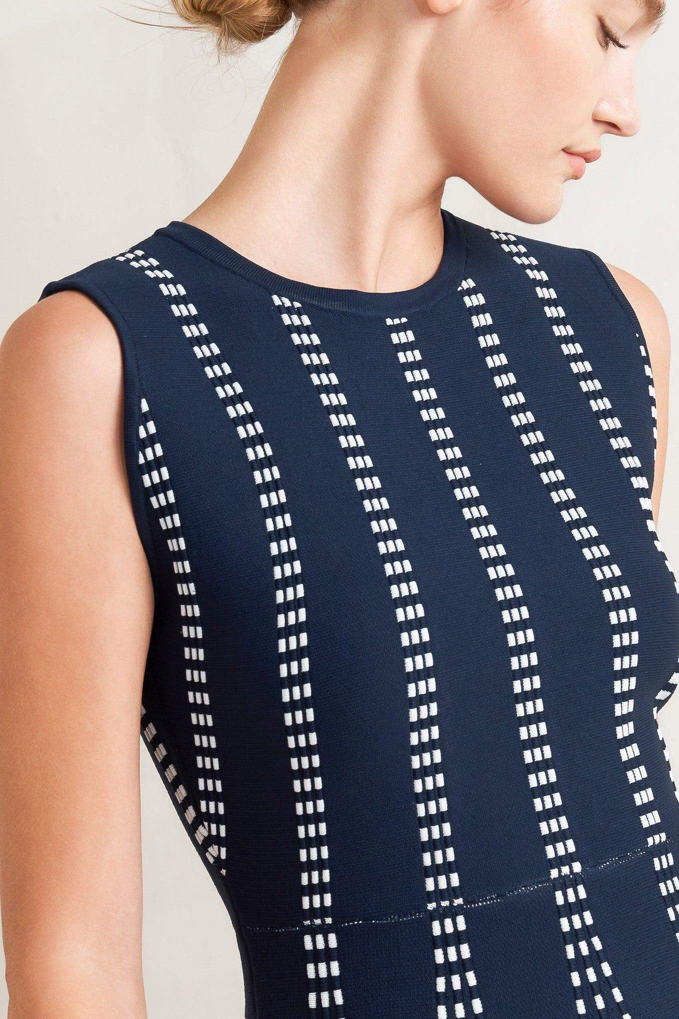 PERFECTLY POISED JACQUARD SWEATER MIDI DRESS - Flying Tomato - Flyclothing LLC