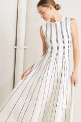 PERFECTLY POISED JACQUARD SWEATER MIDI DRESS - Flying Tomato - Flyclothing LLC