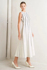 PERFECTLY POISED JACQUARD SWEATER MIDI DRESS - Flying Tomato - Flyclothing LLC