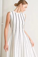 PERFECTLY POISED JACQUARD SWEATER MIDI DRESS - Flying Tomato - Flyclothing LLC