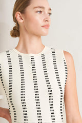 PERFECTLY POISED JACQUARD SWEATER MIDI DRESS - Flying Tomato - Flyclothing LLC