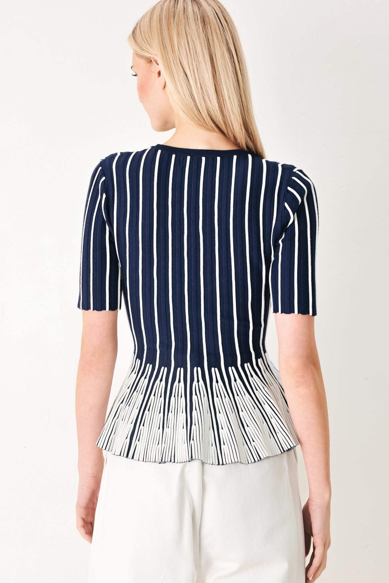 EASY SUMMER STRIPE SWEATER KNIT TOP - Flying Tomato - Flyclothing LLC