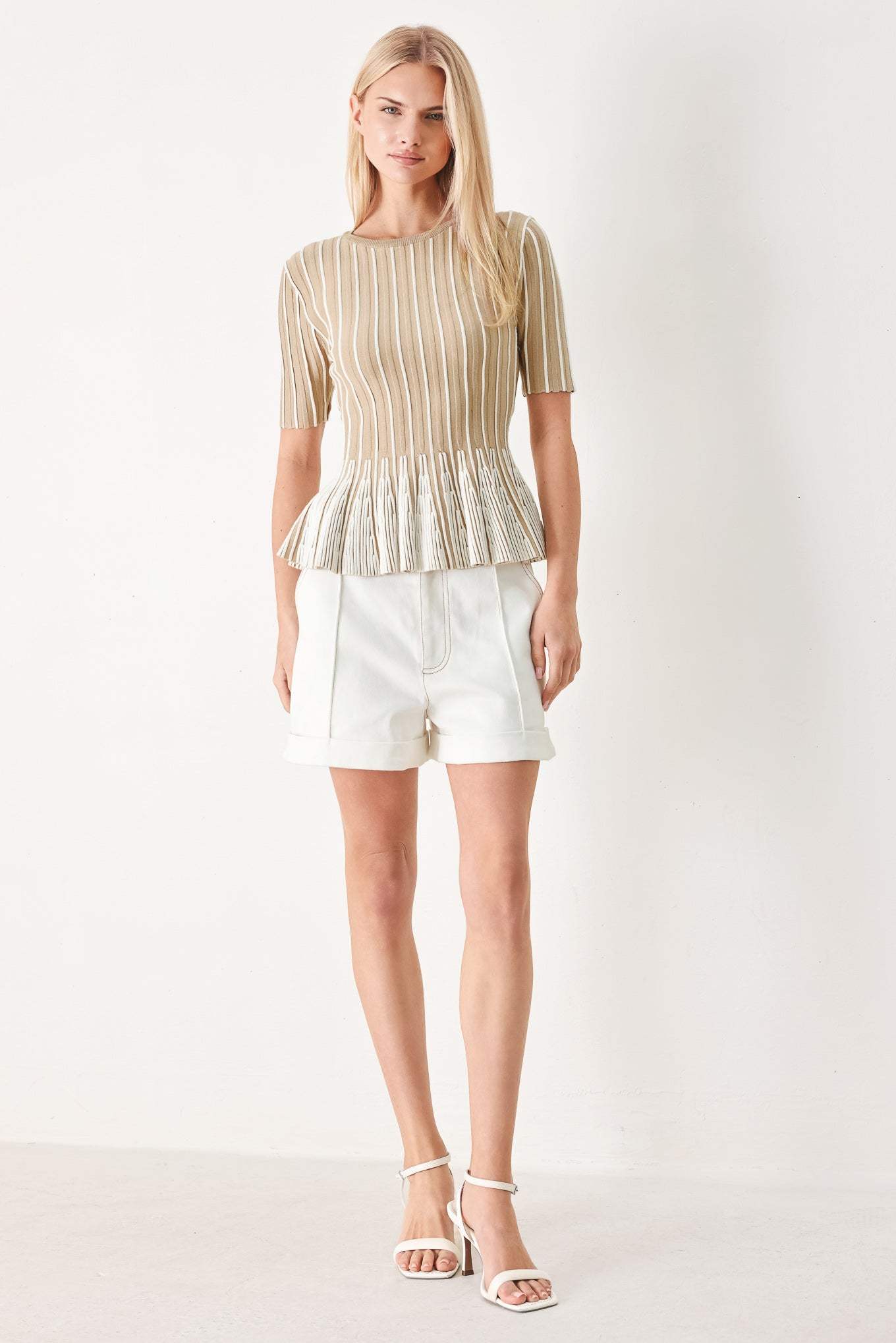 EASY SUMMER STRIPE SWEATER KNIT TOP - Flying Tomato - Flyclothing LLC