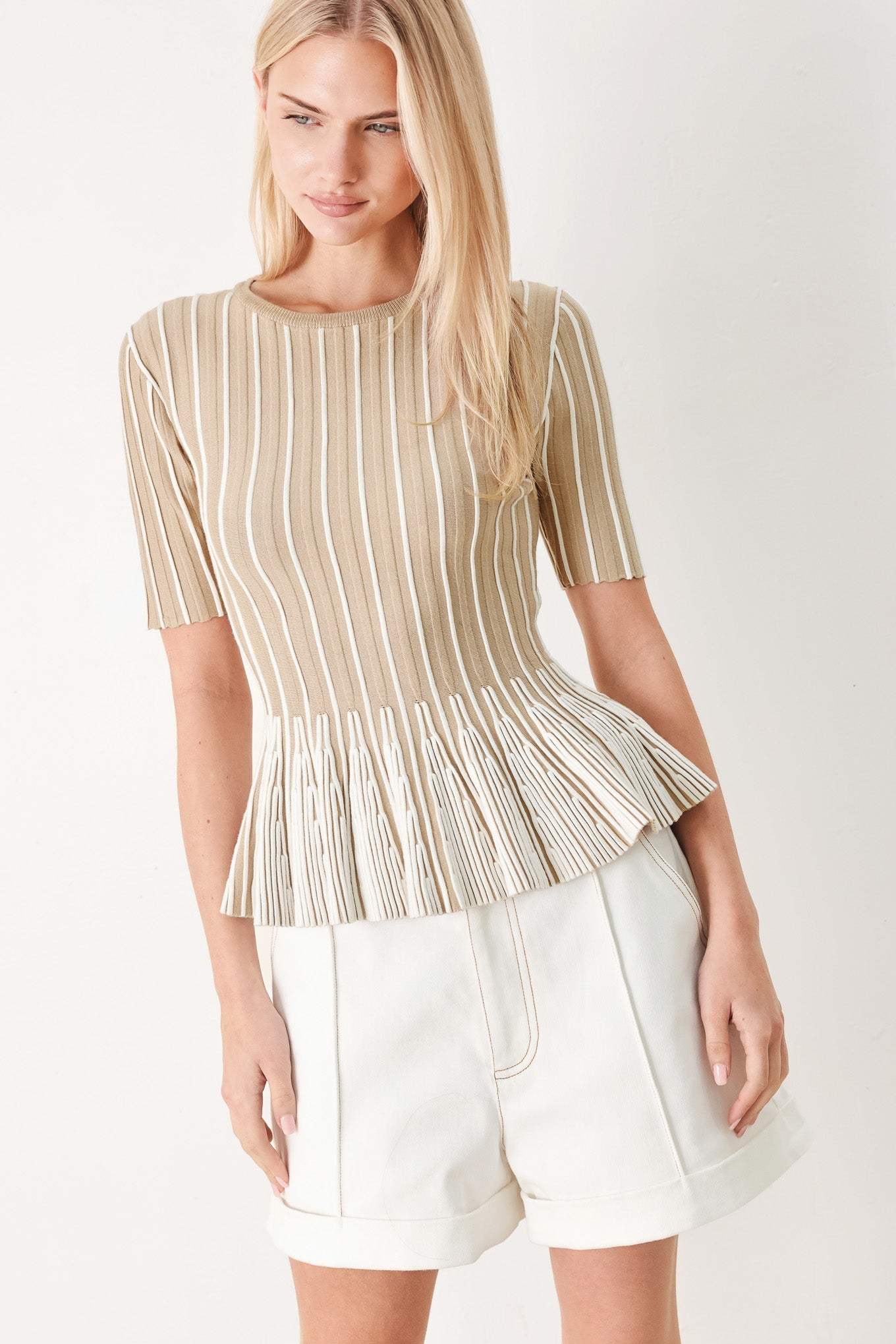 EASY SUMMER STRIPE SWEATER KNIT TOP - Flying Tomato - Flyclothing LLC
