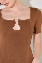GOLDEN GLOW MOMENT SWEATER TOP - Flying Tomato - Flyclothing LLC