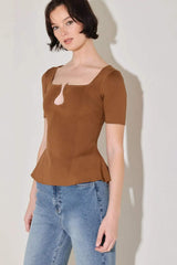 GOLDEN GLOW MOMENT SWEATER TOP - Flying Tomato - Flyclothing LLC