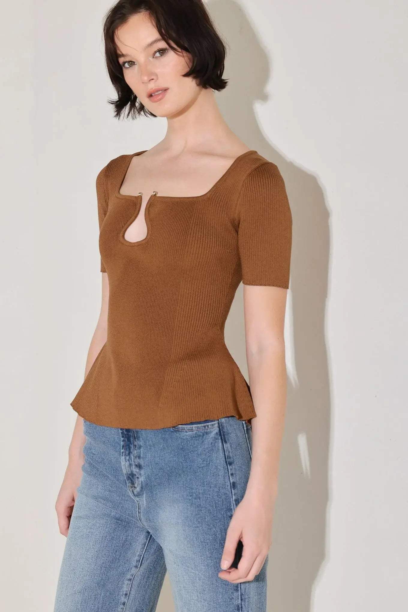 GOLDEN GLOW MOMENT SWEATER TOP - Flying Tomato - Flyclothing LLC