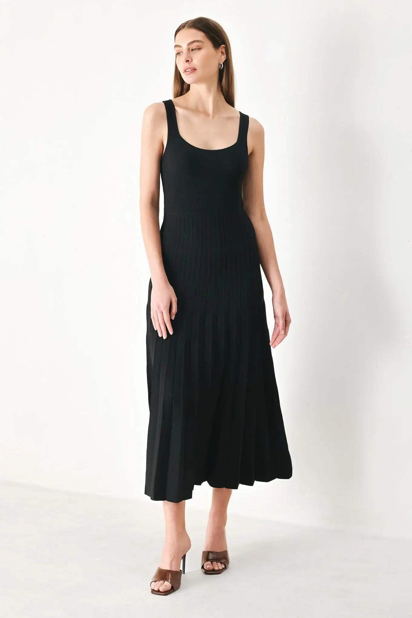 MONO FORM SWEATER KNIT MIDI DRESS - Flying Tomato - Flyclothing LLC