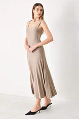 MONO FORM SWEATER KNIT MIDI DRESS - Flying Tomato - Flyclothing LLC