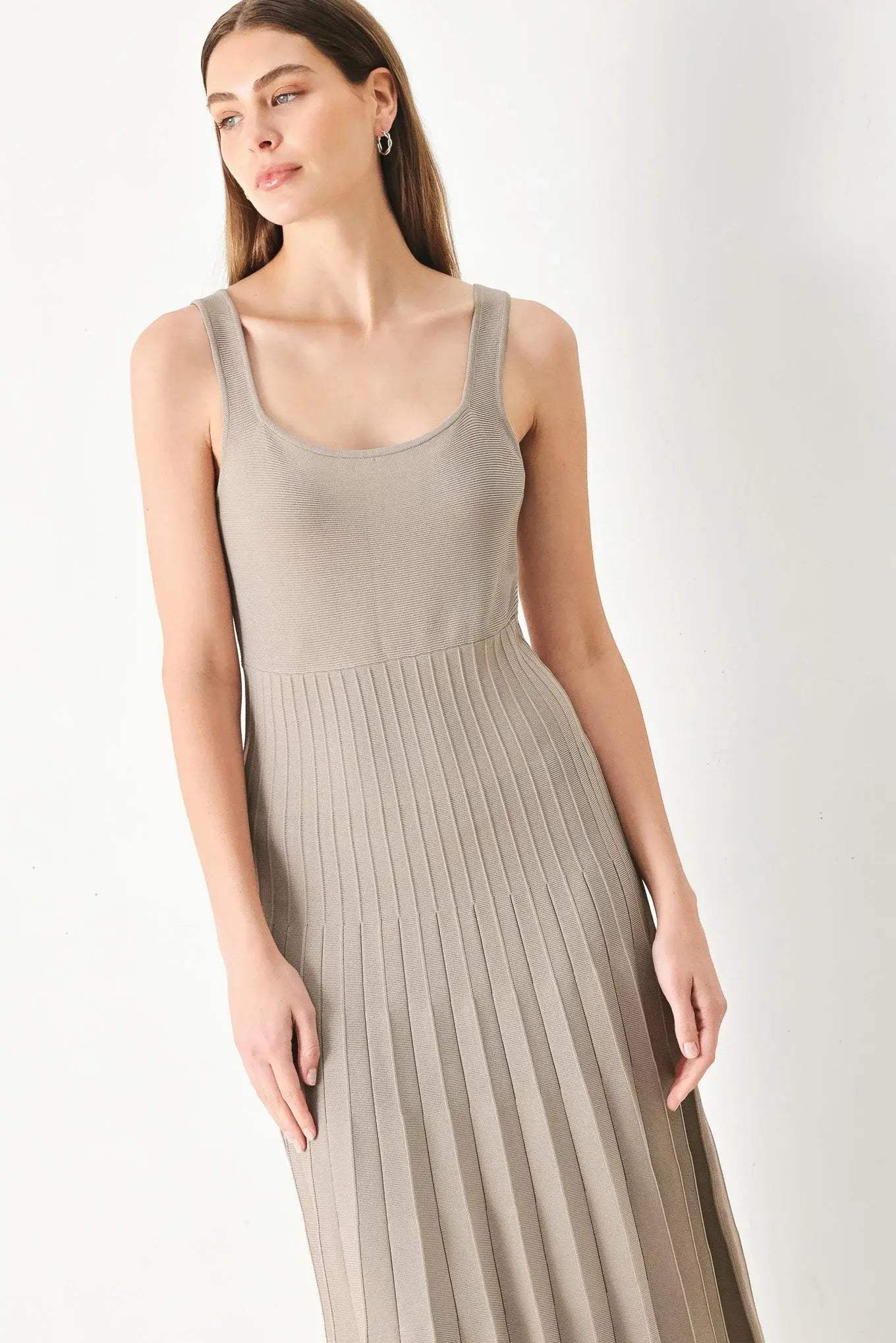 MONO FORM SWEATER KNIT MIDI DRESS - Flying Tomato - Flyclothing LLC