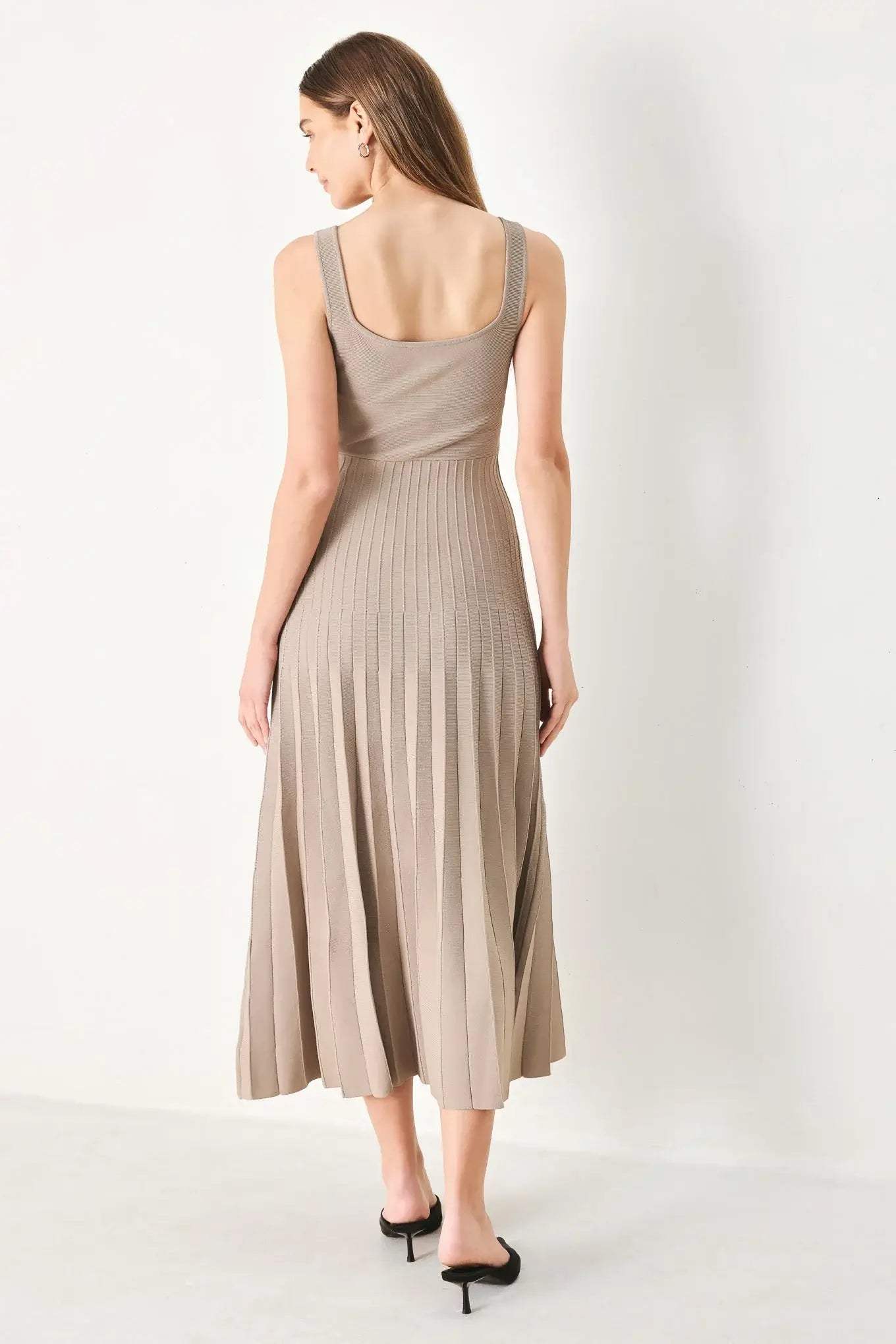 MONO FORM SWEATER KNIT MIDI DRESS - Flying Tomato - Flyclothing LLC