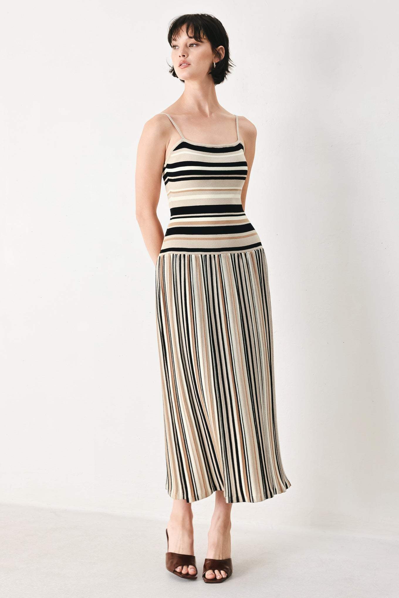 FESTIVAL FREQUENCY SWEATER KNIT MIDI DRESS - Flying Tomato - Flyclothing LLC