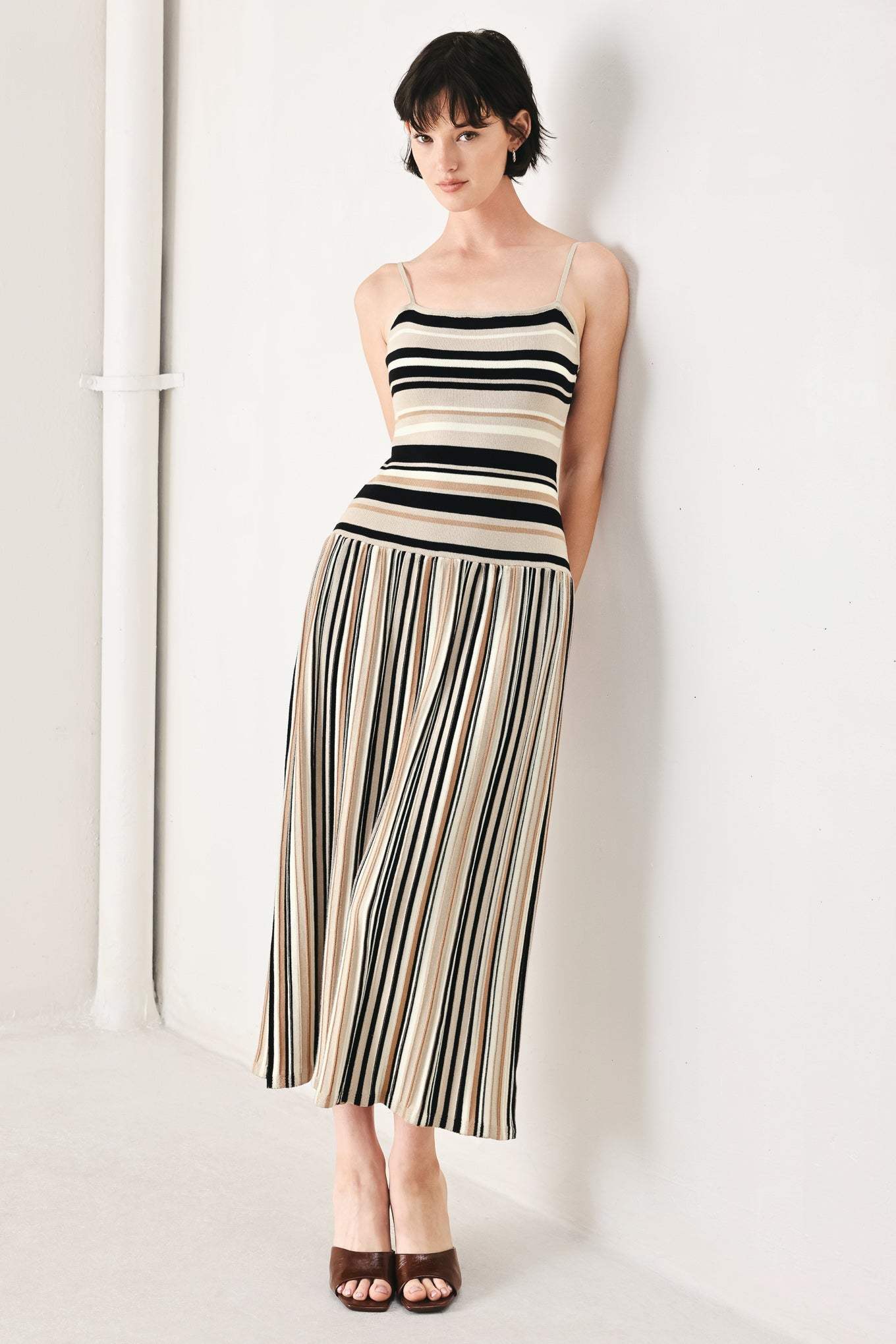 FESTIVAL FREQUENCY SWEATER KNIT MIDI DRESS - Flying Tomato - Flyclothing LLC