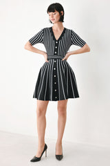 BLACK PARLOR MELODY SWEATER MINI DRESS