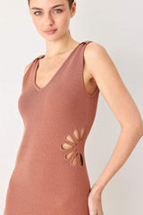 MODERN BLOOM SWEATER MIDI DRESS