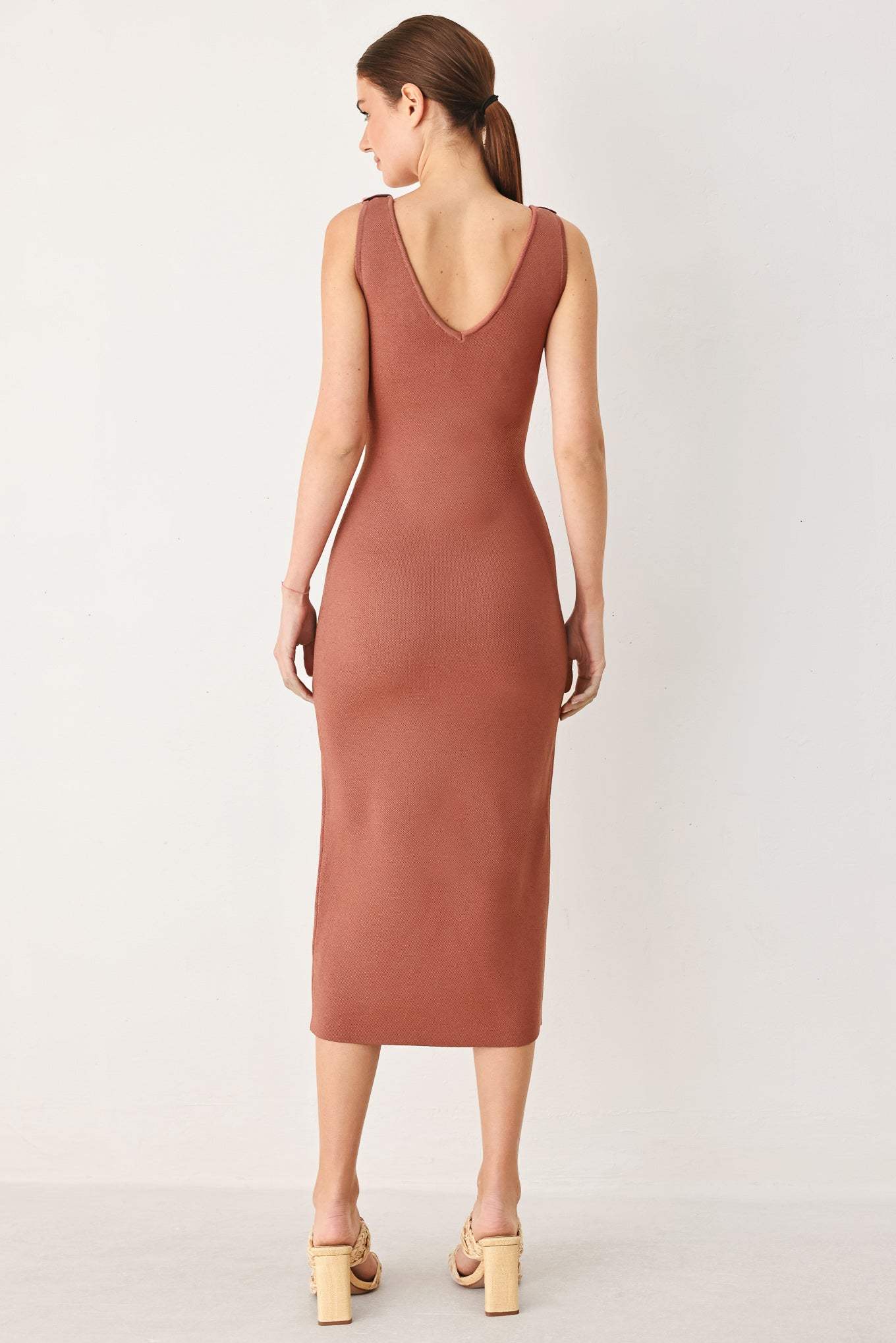 MODERN BLOOM SWEATER MIDI DRESS