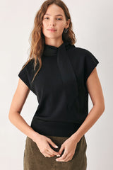 AMBERGLOW SOFT KNIT SCARF SWEATER KNIT TOP