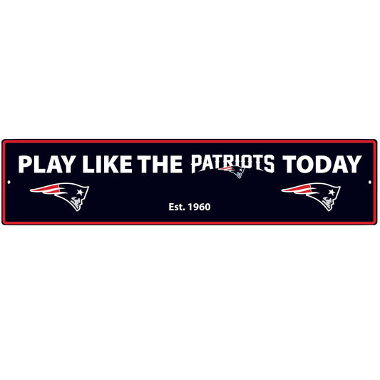 New England Patriots Street Sign Wall Plaque - New England Patriots - Flyclothing LLC