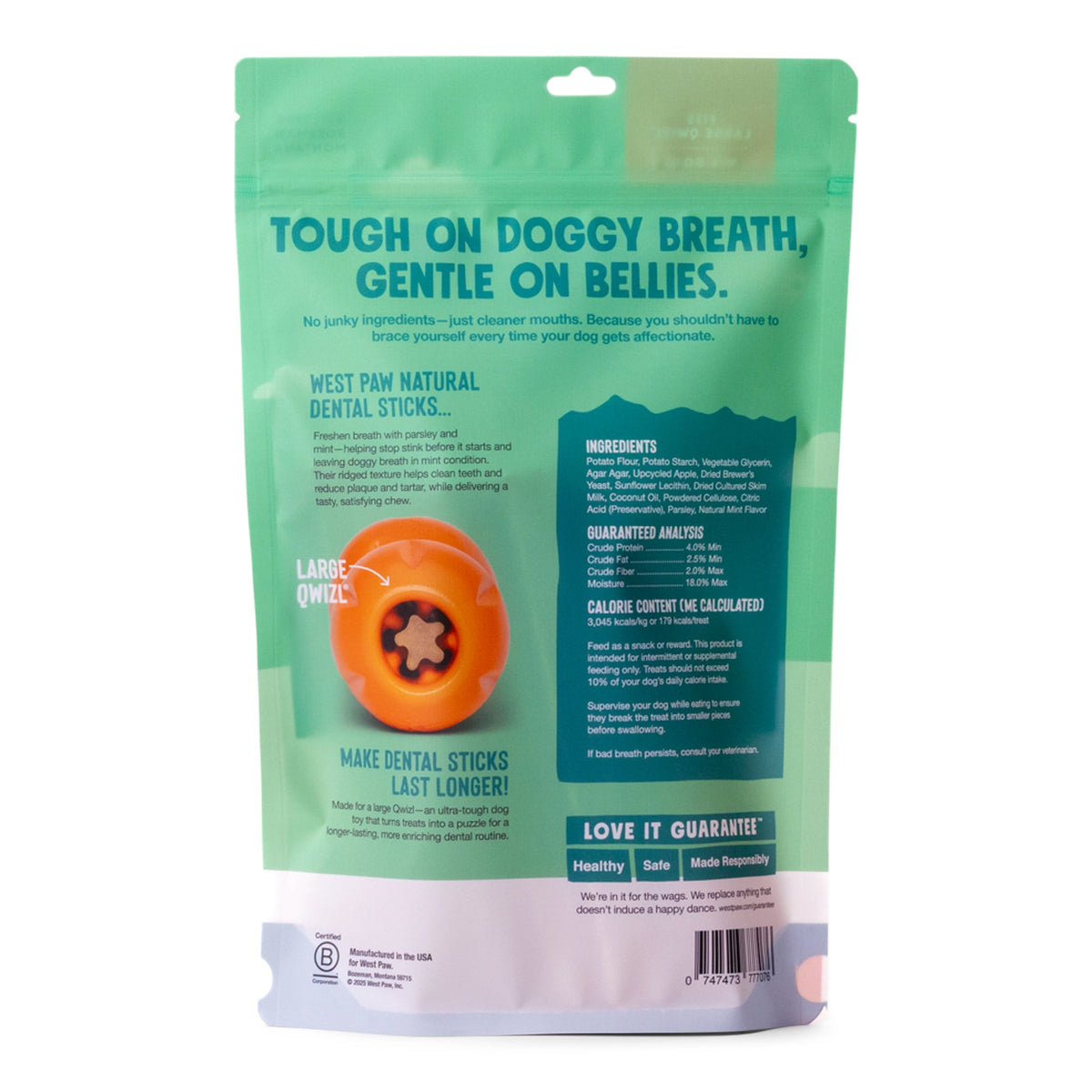 Natural Dental Sticks Large - West Paw - Flyclothing LLC