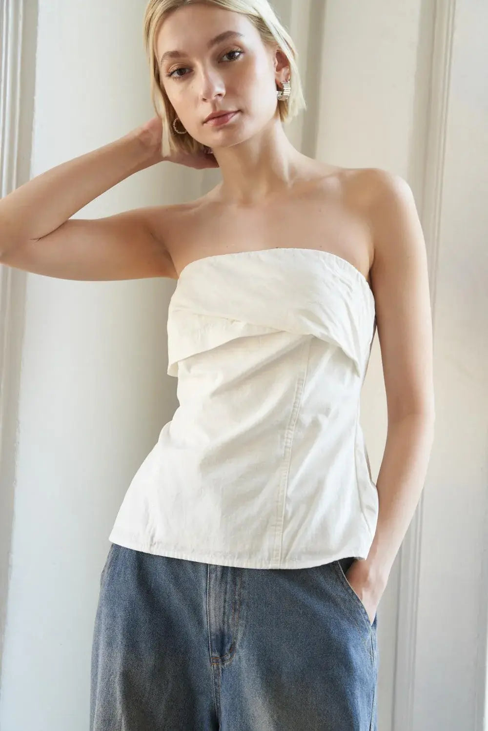LONGING AND LOVE WOVEN TOP - Flying Tomato - Flyclothing LLC