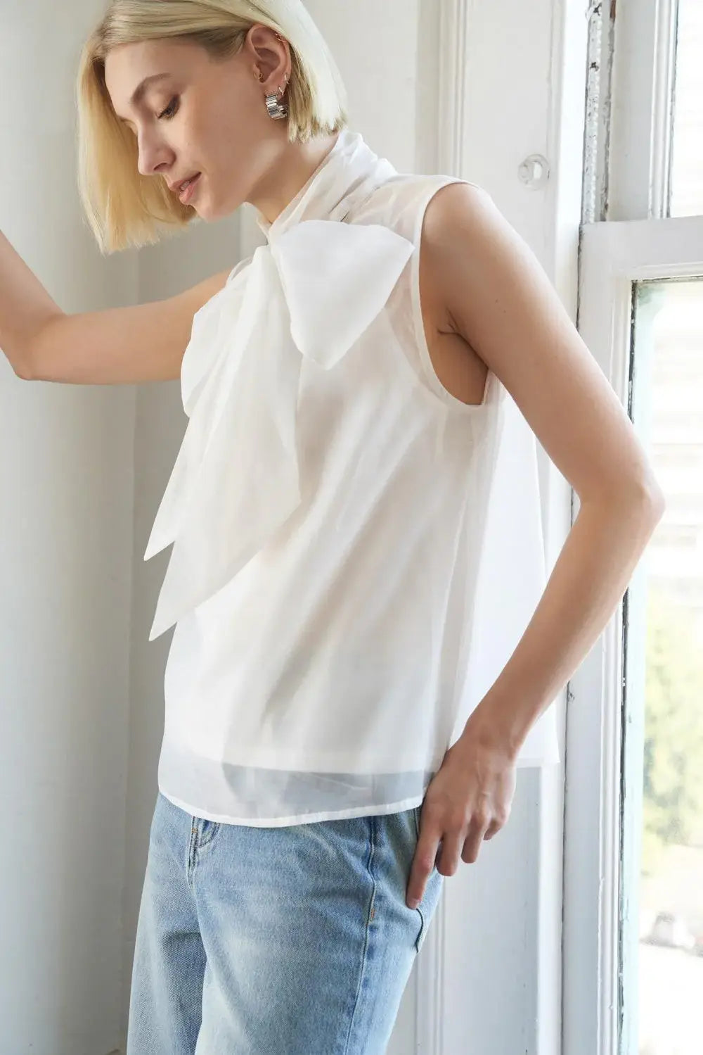 SHINE FOR US ORGANZA TOP - Flying Tomato - Flyclothing LLC